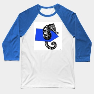 Graphics. Sea horse. Baseball T-Shirt